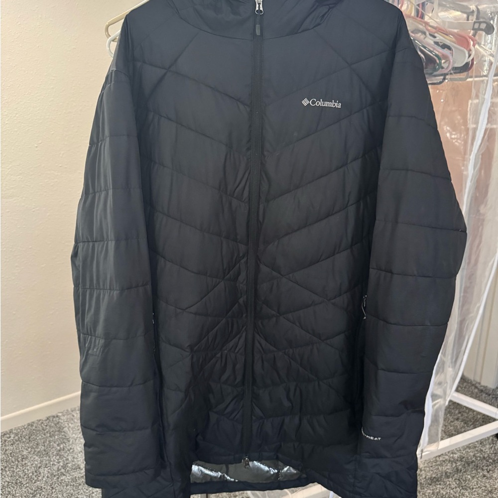 Columbia Black and Gray Quilted Jacket